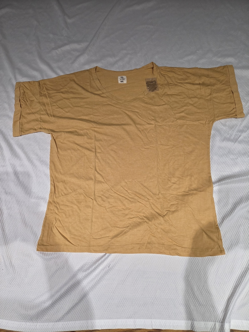 Women's V-neck T-Shirt - Mustard